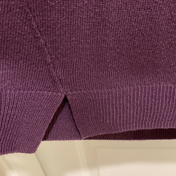 Purple boat neck sweater - Picture 3 of 4
